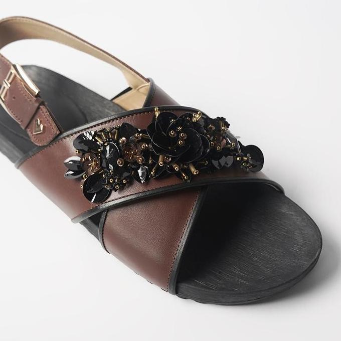 PVRA Sandal Wanita Cavvami Coffee Black