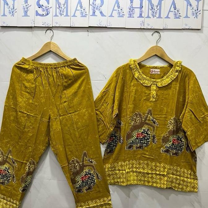 STELAN BATIK, SUNAN ORI, ( Motif Cantik ) Ukuran dewasa Tangan 3/4 - Celana Panjang