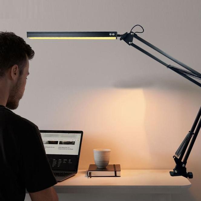 Lampu Meja Belajar Baca Kantor Jepit Lampu Meja Led Dengan Penjepit