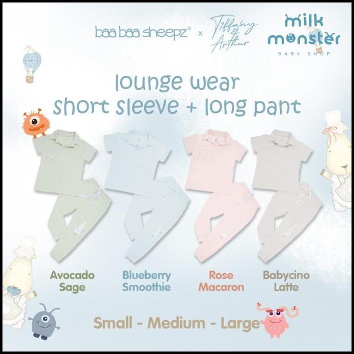 Baabaasheepz x Tiffany Pajamas Kids Short Sleeve Chef Baabaa / Pajamas anak baabaasheepz best seller