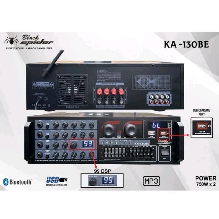 TERBARU Power mixer 4 Channel megavox ka130E usb sd effect vocal