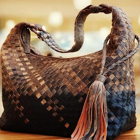 Tas Anyam Tas Kulit Handmade Model Bottega