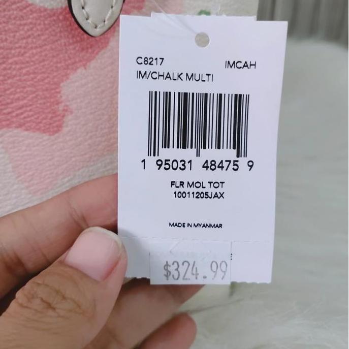 Coach mollie 25 dreamy floral tote bag chalk multi