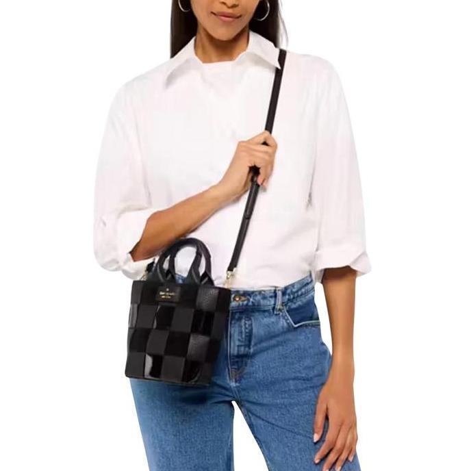 Tas Wanita Branded KS Basket Mini Tote Bag - Black