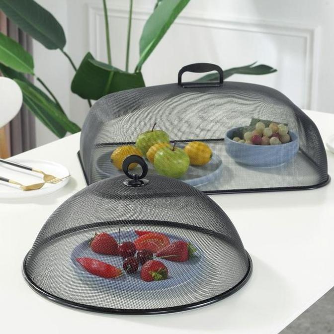 Premium Aesthetic Food Cover - Tudung Saji Stainless Kotak Bulat