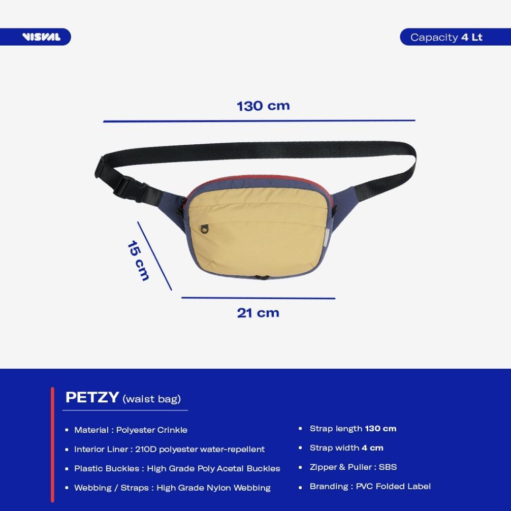Official` Original Waistbag - Petzy - Visval - Tas Pinggang