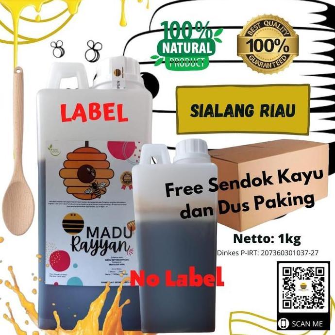 madu asli hutan sialang riau 1kg madu hutan asli
