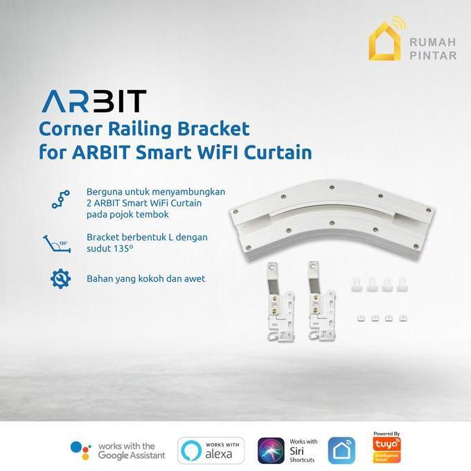 ARBIT Railing Siku Melengkung 135 Derajat untuk ARBIT Smart Curtain
