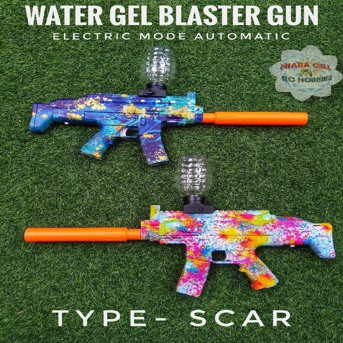 MAINAN WATER GEL BLASTER GUN AUTOMATIC MODE TEMBAK AMAN DIMAINKAN ANAK KODE 796