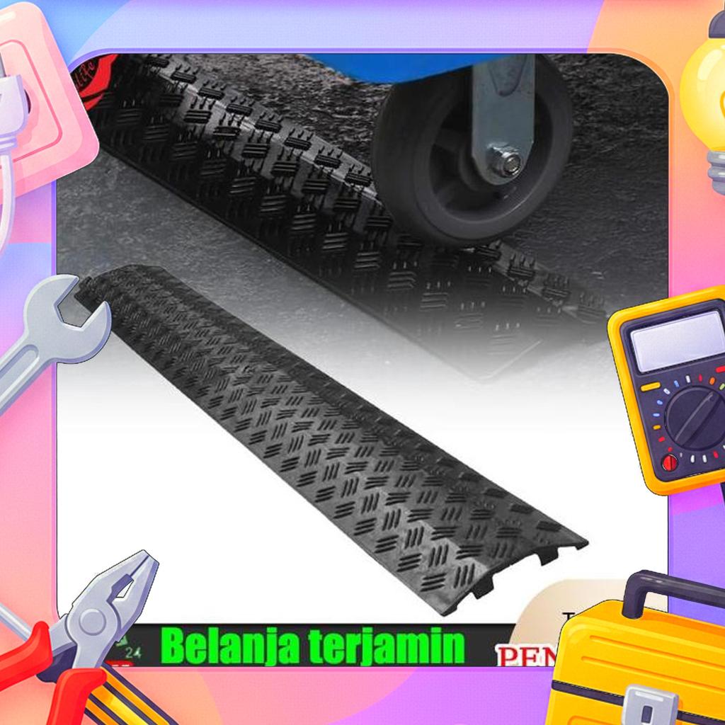 100Cm Kabel Duct Lantai Hitam Penutup Kabel Lantai Floor Cable Duct Kabel Ducting Lantai