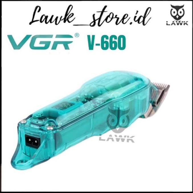 Hair Clipper Vgr V660 Cordless / Mesin Cukur Rambut Vgr Transparant