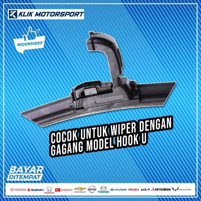 Wiper Daihatsu Grand Max / Wiper Mobil Frameless - 1 Set Depan