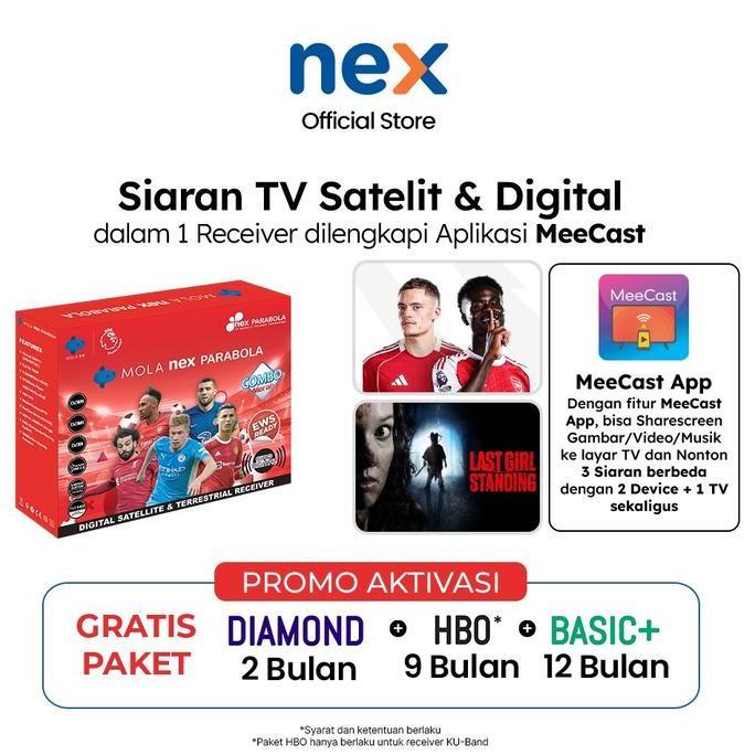Ameldaharu99 - Nex Parabola Combo Merah Receiver Tv Digital