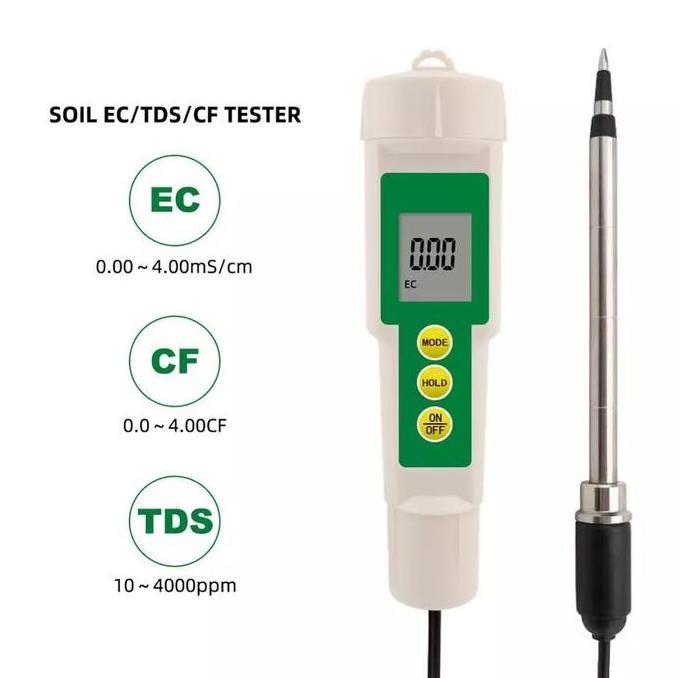 TERMURAH - EC-3185 Waterproof EC/TDS/CF Meter Untuk Tanah