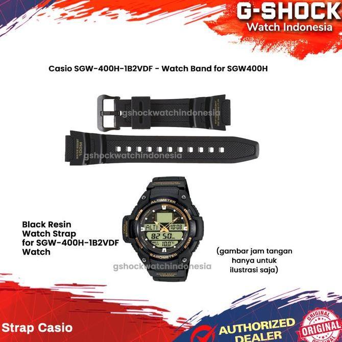 Murah Tali Strap Jam Casio Sgw-400H-1B2 Sgw-400H Sgw400H Sgw-400 Sgw400 Original