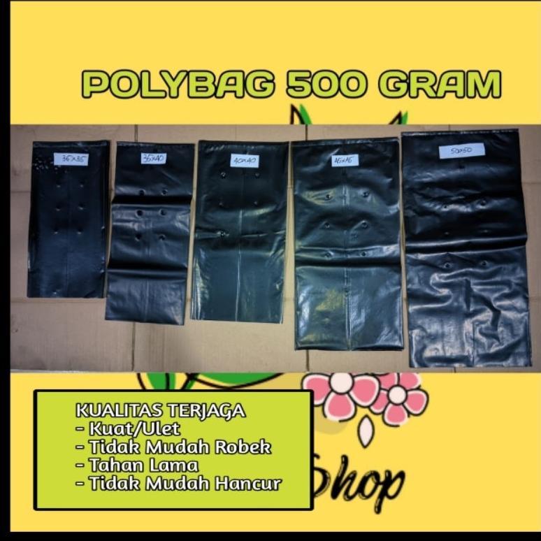 Bisa Cod Polybag Tanaman Kemasan 500 Grm/Polybag Besar/Polybag Hitam Ukuran Besar/Plastik Tanaman/Me
