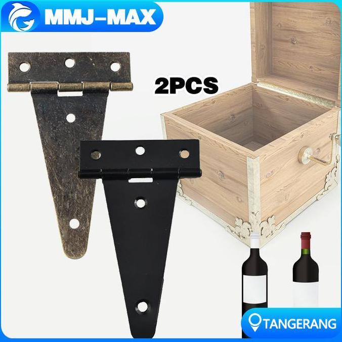 CALAVO Engsel T Gudang 2pcs/Engsel T Gaya Garasi/Engsel Pintu Gudang