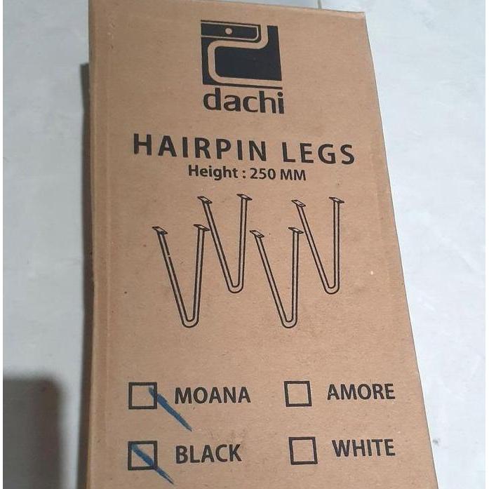 ZANLOZ hairpin legs kaki meja kursi besi behel tinggi 25 cm
