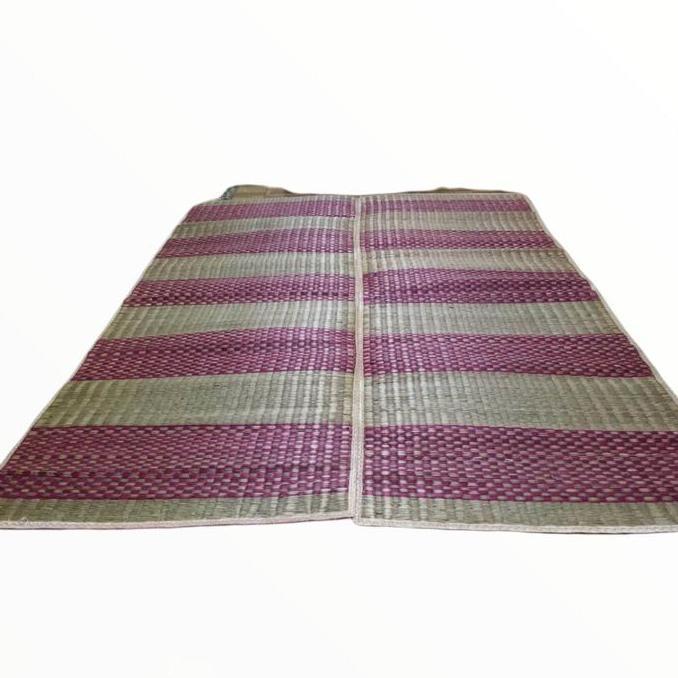 Tikar lipat mendong asli 75  150 x 200cm JUMBO TEBAL SAMAK TIKER TENUN KLOSO LIPAT PILNIK MURAH