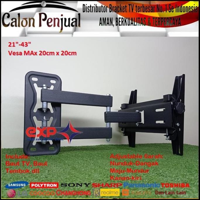 Best- Bracket TV LG 14 s/d 43 inch 6 ARAH FULL BESI SUPER KOKOH