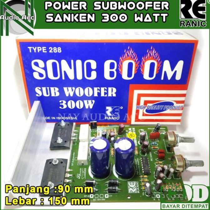 Best- kit subwoofer aktif sonic boom 300 watt