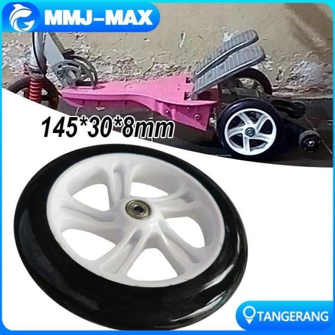 WODRUFT Roda Ban Belakang Sekuter Otopet Injak Roda Belakang Skuter Sekuter Universal Ban