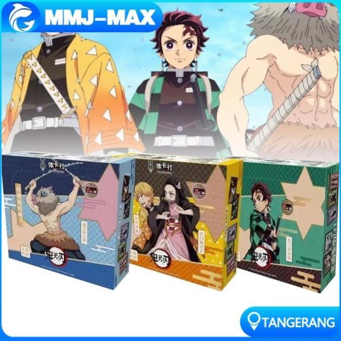 WODRUFT 1 Pack Kartu Anime Demon Slayer Trading Card Kartu Demon Slayer Kartu Kimetsu No Yaiba Kartu