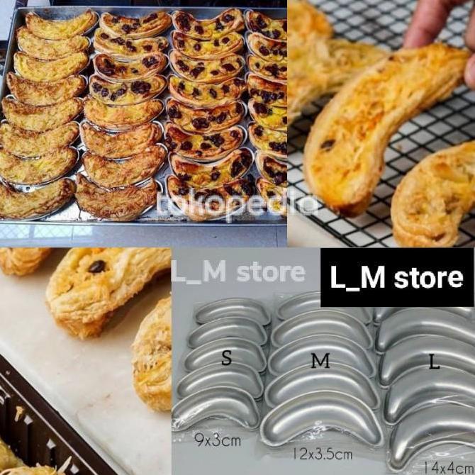 Kuekue- Cetakan Banana Milk Crispy Pisang Susu / Cetakan Kue 1 Pak Isi 10 Pcs