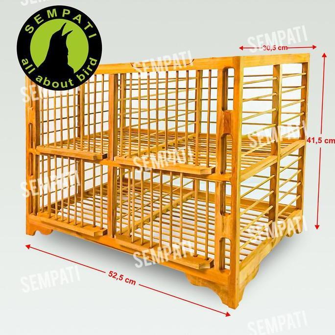 KHUSUS INSTAN Dongdang Merpati Kayu Jati Super Dongdang Merpati 2 Pasang 4 Pintu Kandang Merpati San