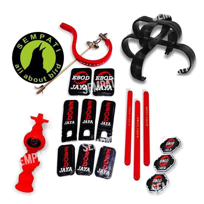 Racing Fullset Ebod Sangkar Kandang Bulat Burung Murai Batu Full Set Gantungan Lipat Pion Variasi Pl