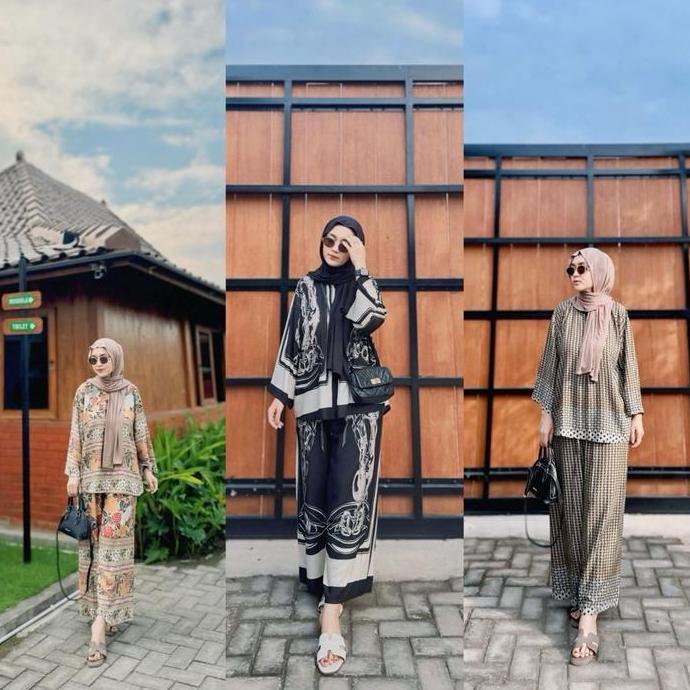 ANDINI SET PREMIUM SETELAN BAJU MUSLIM HIJAB RAYON PREMIUM
