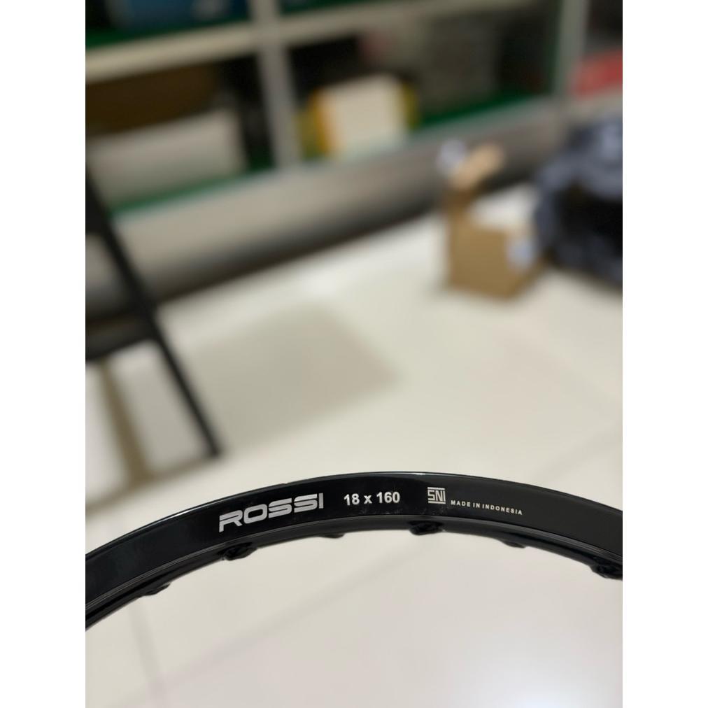 VELG ROSSI HITAM GILAP GLOSY SILVER PUTIH KUNING GOLD HIJAU GREY TITANIUM ABU ABU ORANGE OREN 120 14