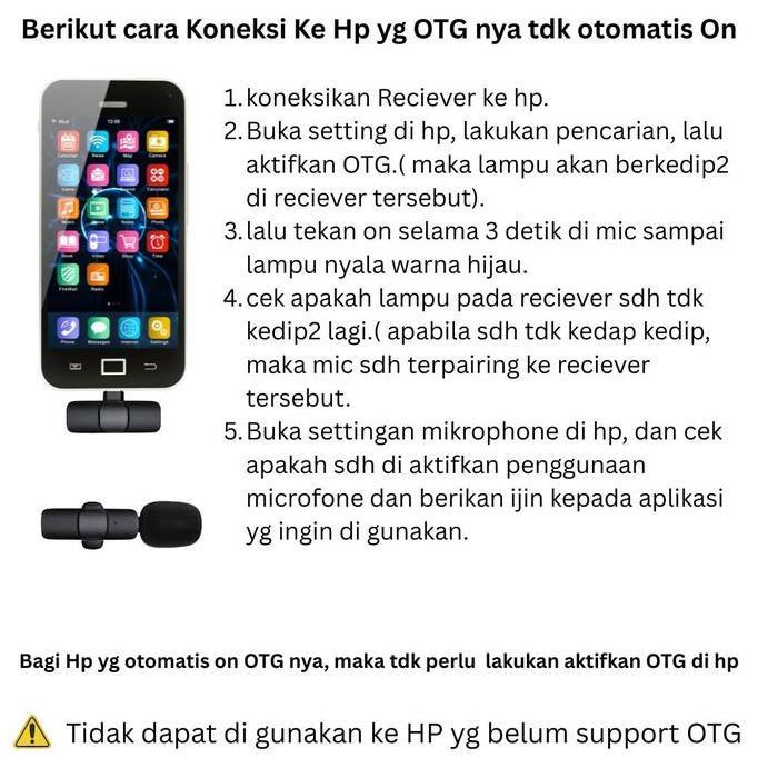 Musiq- Mic Wireless K8 Type-C Clip-On 1 Mic Rechargeable Mikrofon Nirkabel Praktis Kualitas Suara Je