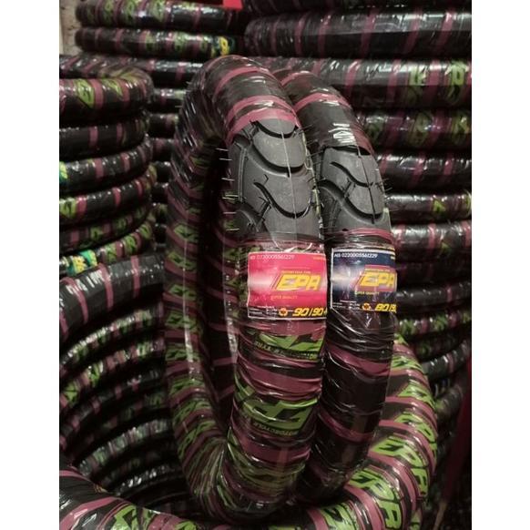 Sepasang Ban Motor Luar Beat Spacy Vario Mio ( Ukuran 80/90 & 90/90 Ring 14 )  EPR