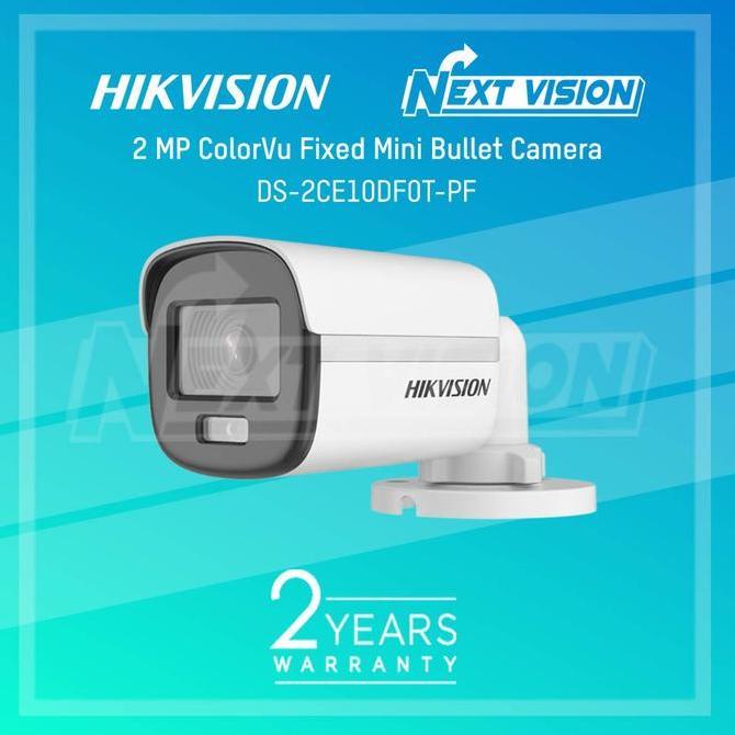 DS-2CE10DF0T-PF - HIKVISION TURBO HD CAMERA 2MP COLORVU