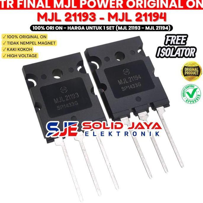 Terpopuler- Tr Transistor Final Mjl21193 Mjl21194 Original On Mjl 21193 Mjl 21194 Asli Ori On Semico