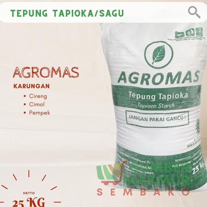 Murah Tepung Tapioka Cap Agromas Karung 25Kg