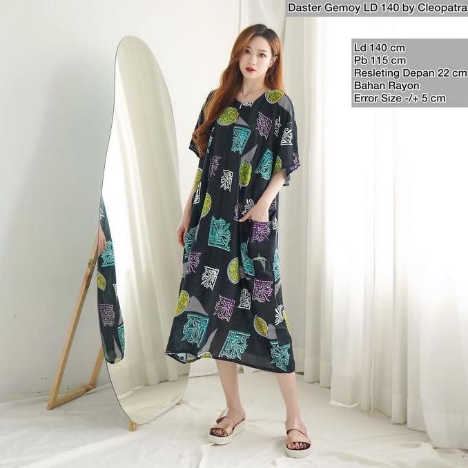 Daster Super Jumbo Ld 150 Katun Rayon Premium Busui Dress Hamil Homewe