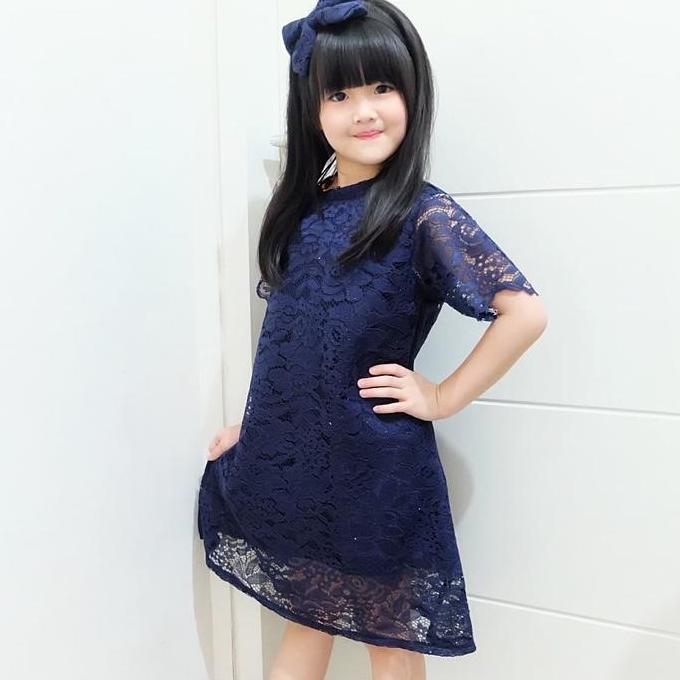 Dress Brokat Anak | Baju Pesta Anak | DRESS BROKAT BASIC