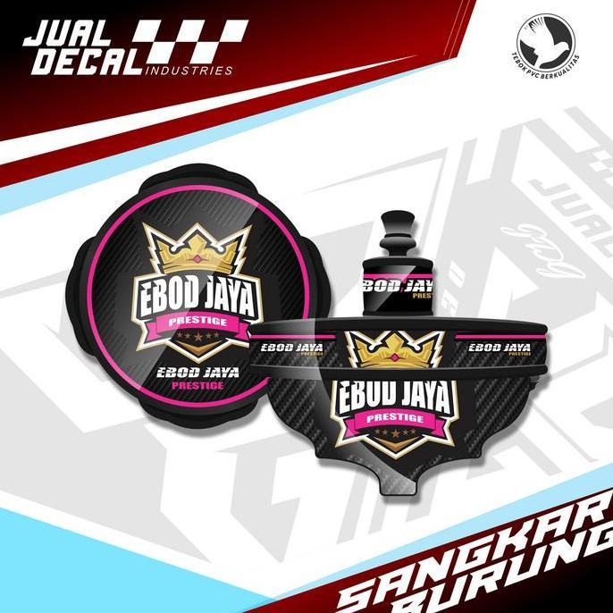 ASLI Sticker Tebok Bulat LB BATMAN PLECI Kandang motif EBOD JAYA PRESTIGE READY STOCK