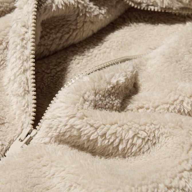 NEW Women Jaket Fleece Lembut Retsleting Panjang Bulu SALE UNIQLO JASTIP