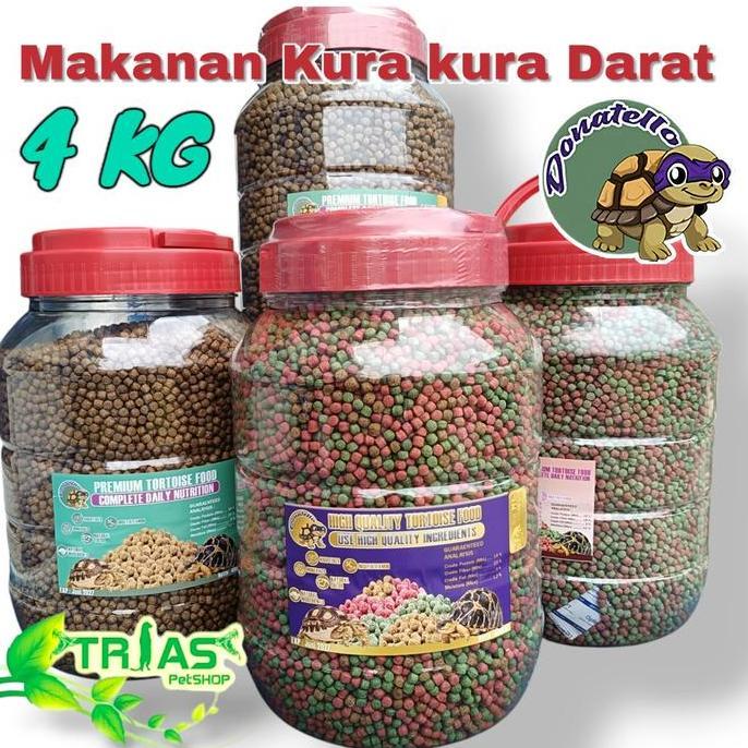 TERMURAH - Makanan kura kura 4 KG/Pelet pakan sulcata pardalis dll/pelet kura kura darat pelet sulca