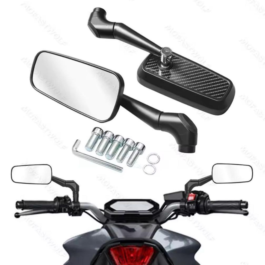 Spion persegi Circuit kotak motif Hitam carbon model H2C Nmax Aerox Beat deluxe beat street mio Jupi