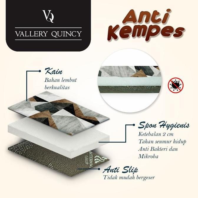 Karpet Malaysia Duta Moda Ukuran 95x140 cm - Motif Blue Turkish Bremen Gold Rings Etnic Safari Marse