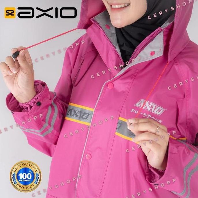READY Jas hujan axio original europe 882 khusus pink dan tosca M,L,Xl G00D QU4LITY