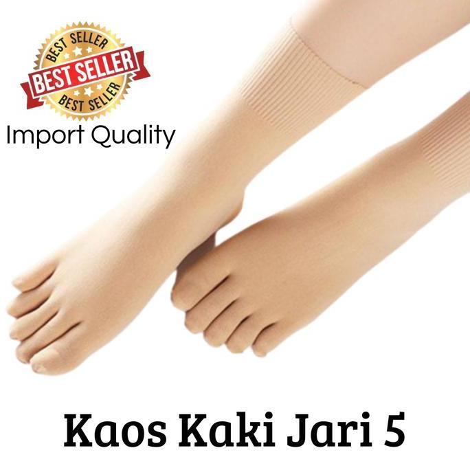 Rrshoes- Kaos Kaki Stoking Wanita 5 Jari Kaos Kaki Jari 5 Kaos Kaki Wanita Poliester Jari 5