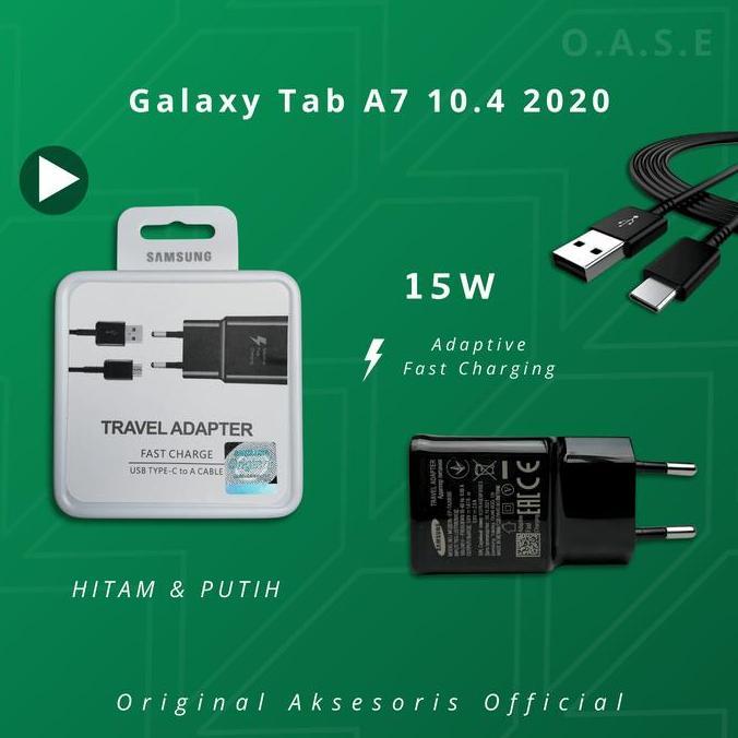 Charger Samsung Galaxy Tab A7 10.4 2020 USB C 15 W Fast Charging