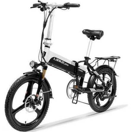 Terlaris Sepeda Listrik Smart Moped Lipat Elektrik Lankeleisi G300 Hybrid Gray