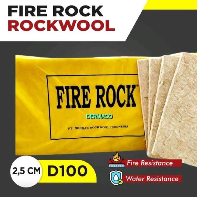 Terpopuler- Rockwool Fire Rock D 100Kg 2,5Cm / Fire Rock / Busa Peredam Suara Fire Rock D100Kg 2,5Cm