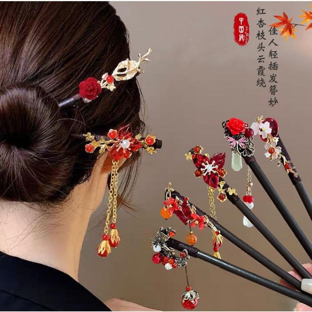 BestNew- tusuk konde sangjit/tusuk konde tradisional/wedding party tusuk konde premium/hairpin tusuk